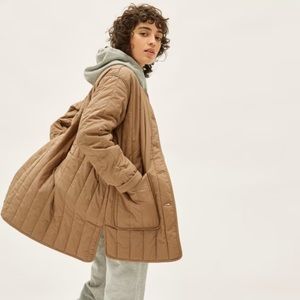 Everlane cotton quilted coat